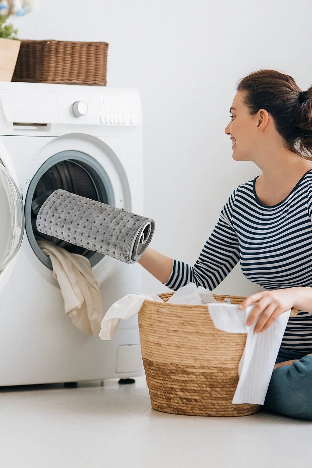 HeatBelt Pro Bezug wird in der Waschmaschine gewaschen