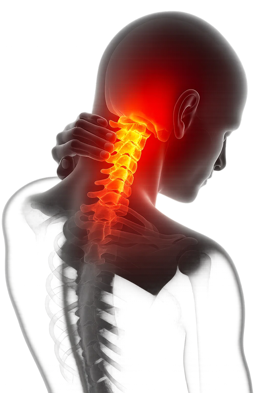 Visualisierung von Nackenschmerzen